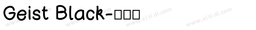 Geist Black字体转换